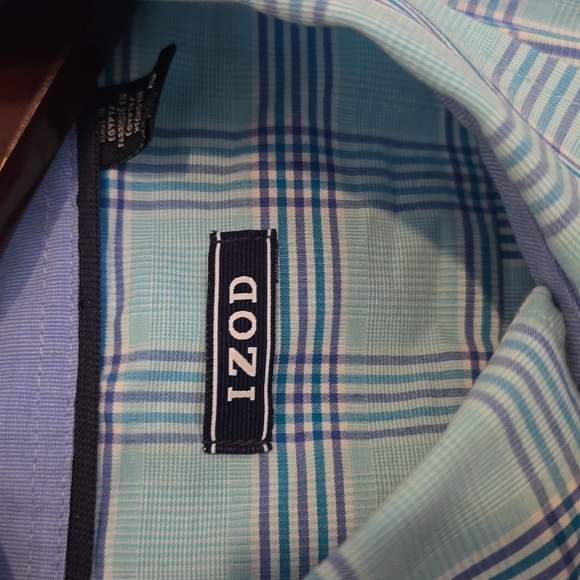 Men's Blue Plaid Button Down, XL - Picture 2 of 4